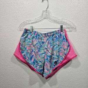 Simply Southern Pink and Blue Athletic Shorts Women's Size medium